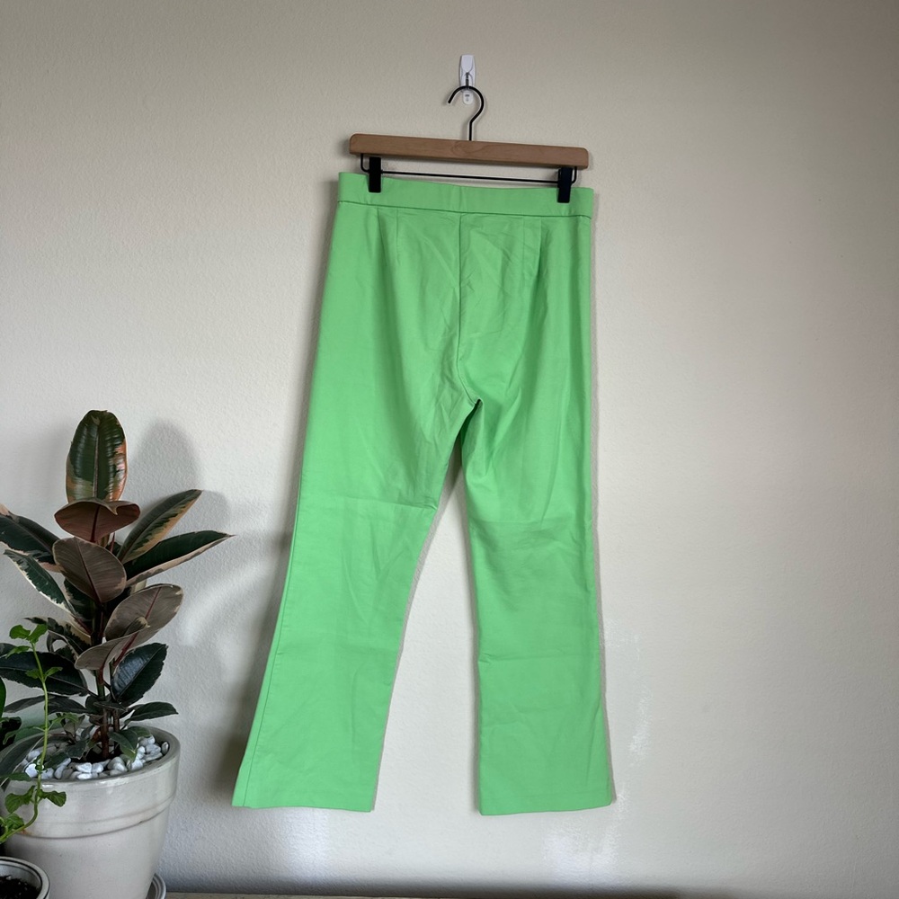 Zara Lime Green Cropped Pants - Picture 6 of 11